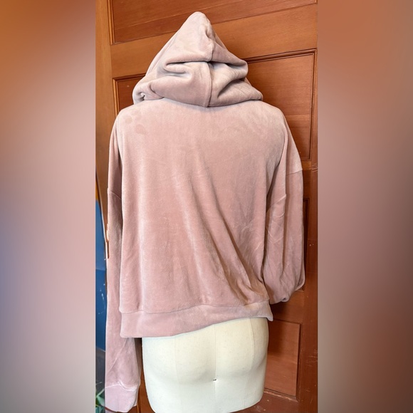 Express velour Mauve Teddy Jacket - Picture 2 of 4